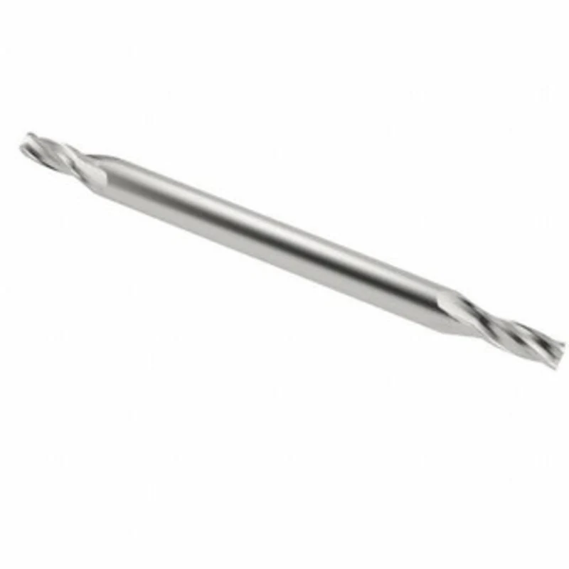 KYOCERA SGS 3/32, 3/16 LOC, 1/8 Shank Diam, 1-1/2 OAL, 4 Flute, Solid Carbide Square End Mill Double End, Uncoated, S...